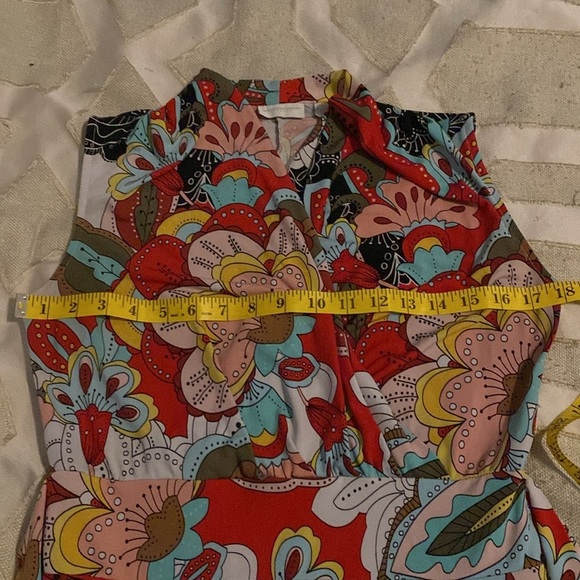 New York & Company Floral Sleeveless Maxi Dress Red and Multicolor size S - Picture 12 of 12